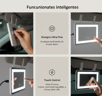 TIVAREN™ - Espejo LED de Visera