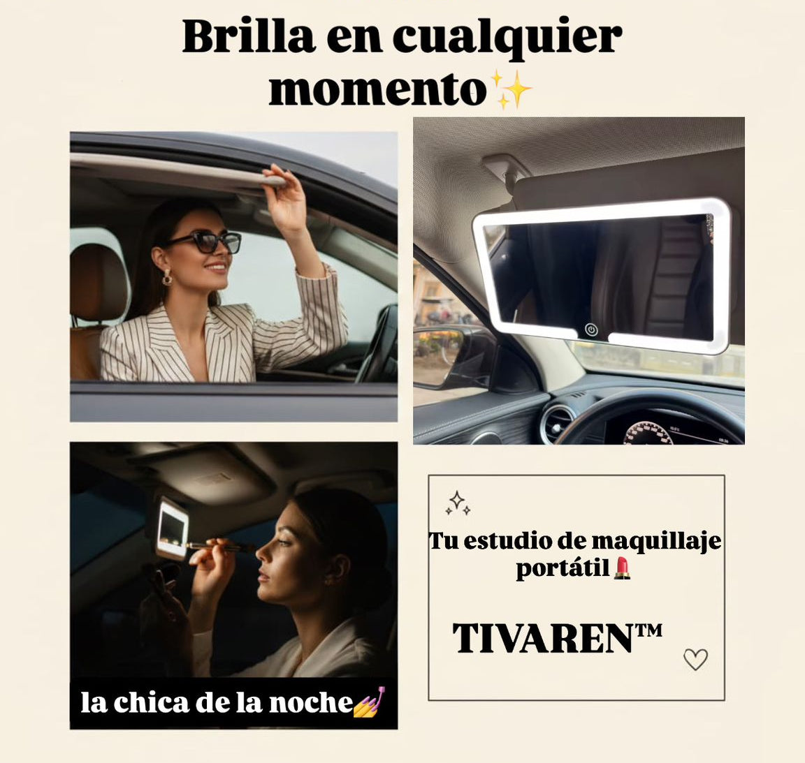TIVAREN™ - Espejo LED de Visera